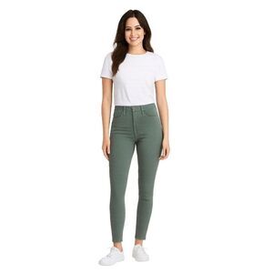 Gap Jeans 1969 True Skinny High Rise Green Denim Size 26 R WOMEN'S WOMAN'S